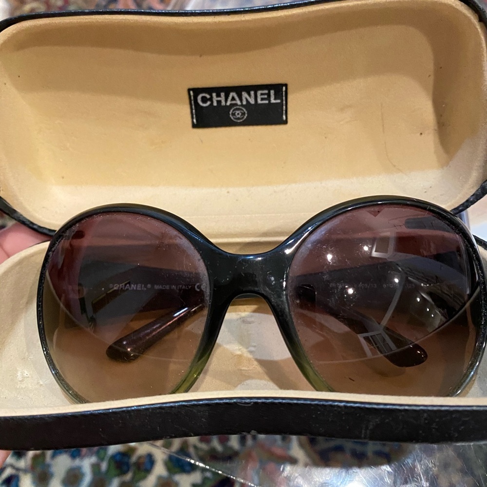 Black Chanel sunglasses